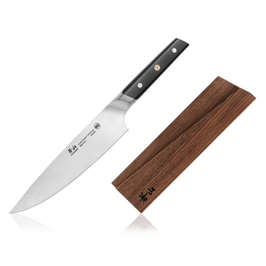 Cangshan Cutlery 1020908 TC Series Chef Knife and Wood Sheath Set, 8"