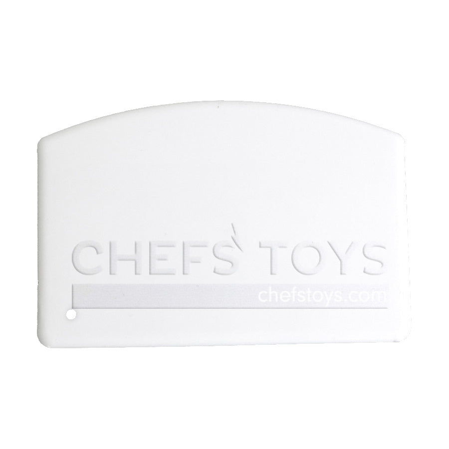 Chefs' Toys White Bowl Dough Scraper / Spatula