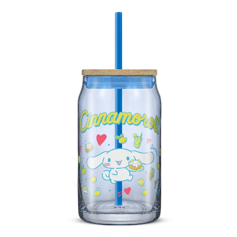 Cinnamoroll Favorite Flavor Lidded Glass Tumbler