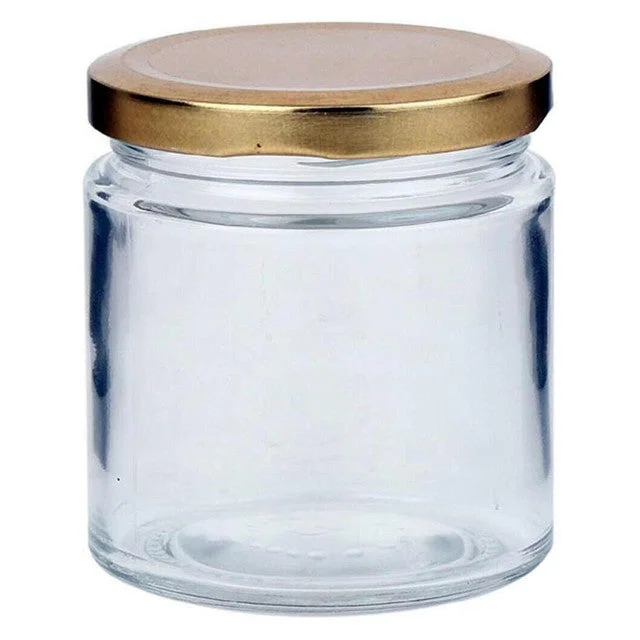 Compact Clear Glass Cookie Jar for Home and Kitchen Use | 100 ML | 3 x 3 inches