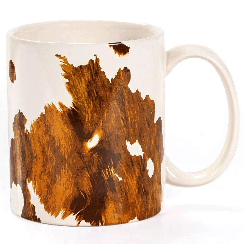 Cowhide Print Coffee Mugs