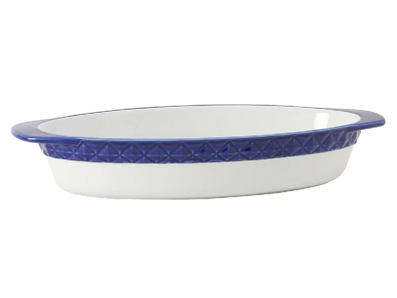 DisplayTux Casserole Oval 3-1/2qt 17-3/4"(15-3/4" w/o handle)x8-1/2"x3", 2 Pieces