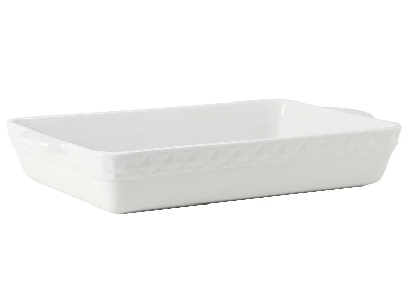 DisplayTux Casserole Rectangular 6-1/4qt 18-1/2"(16-1/2" w/o handle)x11"x3", 2 Pieces