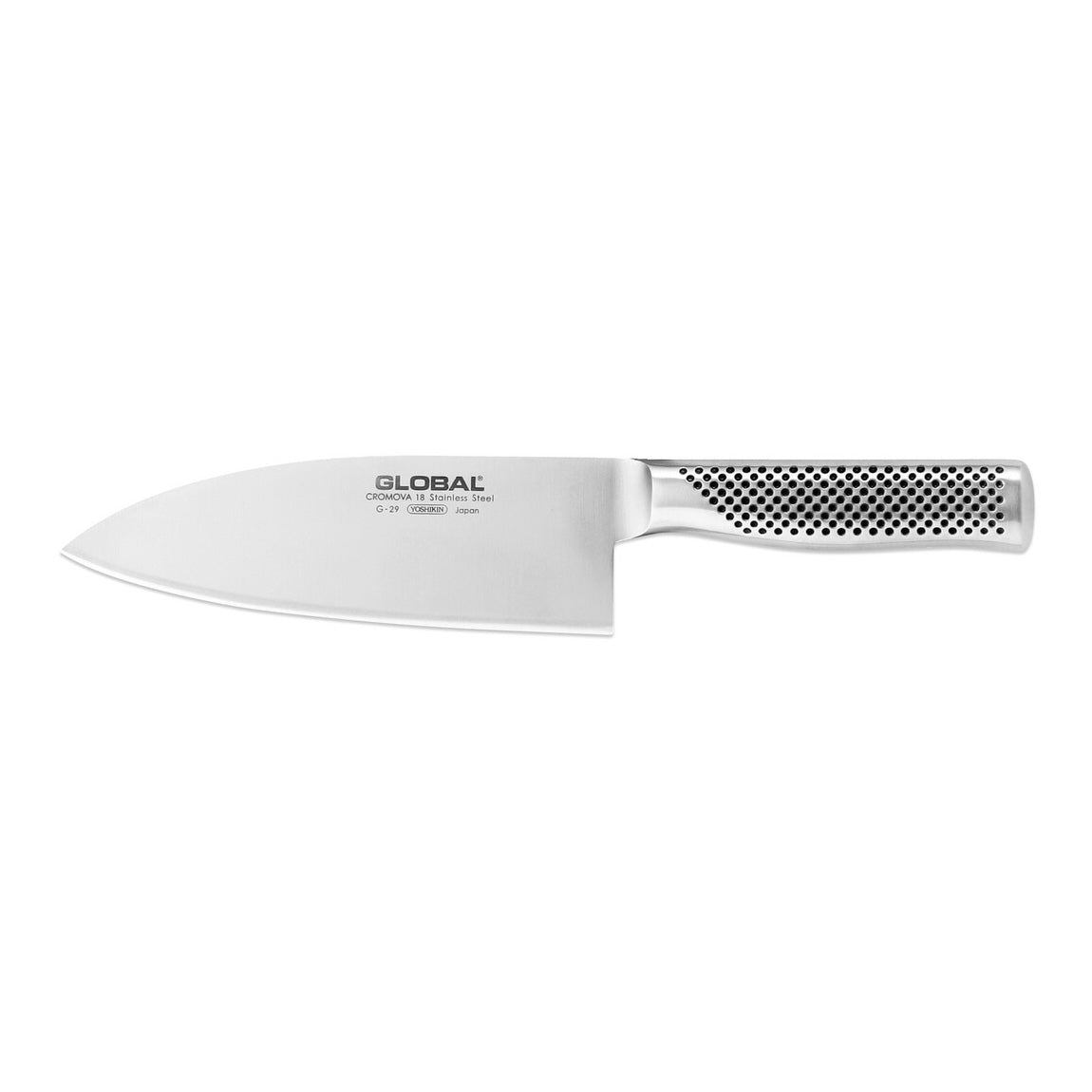 Global G-29 Extra Wide Santoku Chefs Knife, 7"