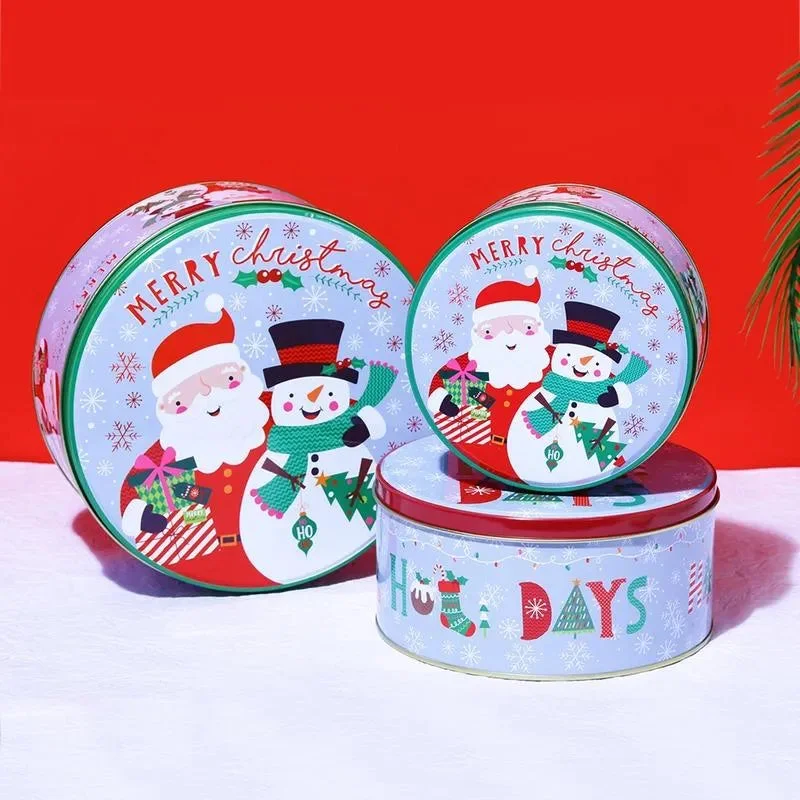 Happy Holidays Round Storage Box | Set of 3