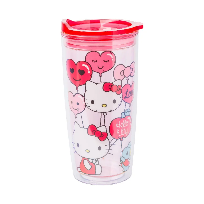 Hello Kitty Love Balloons Double Wall Tumbler