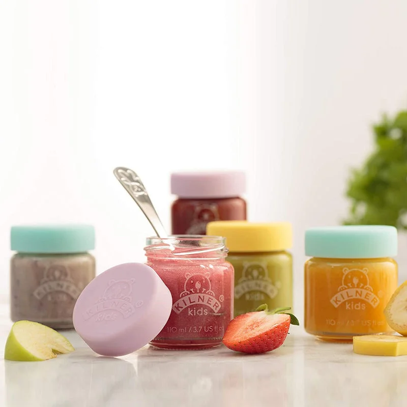 Kids Glass Jars with Silicone Lid | Set of 6 | 190ml