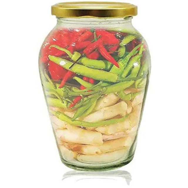 Large Clear Glass Cookie Jar for Efficient Kitchen Storage | 500 ML | 4 x 5 inches