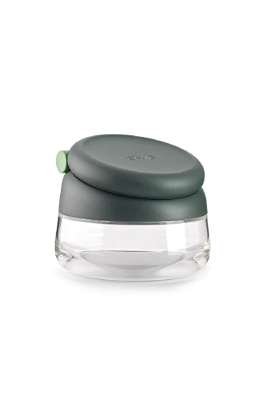 Lekue Salt Cellar, Glass and ABS, 16.9 oz, Black