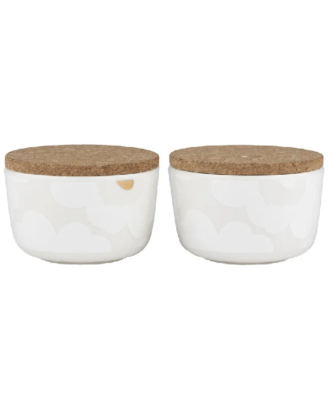 Marimekko Set of 2 Unikko Jars