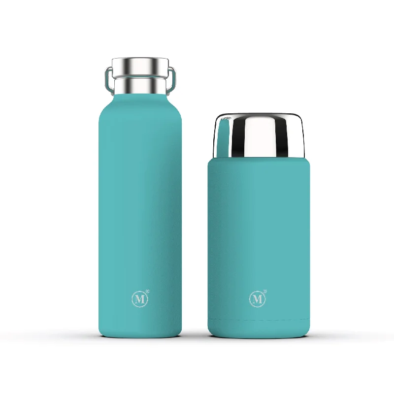 Minimal Insulated Food Jar + Flask 750ml / 25oz, Aqua