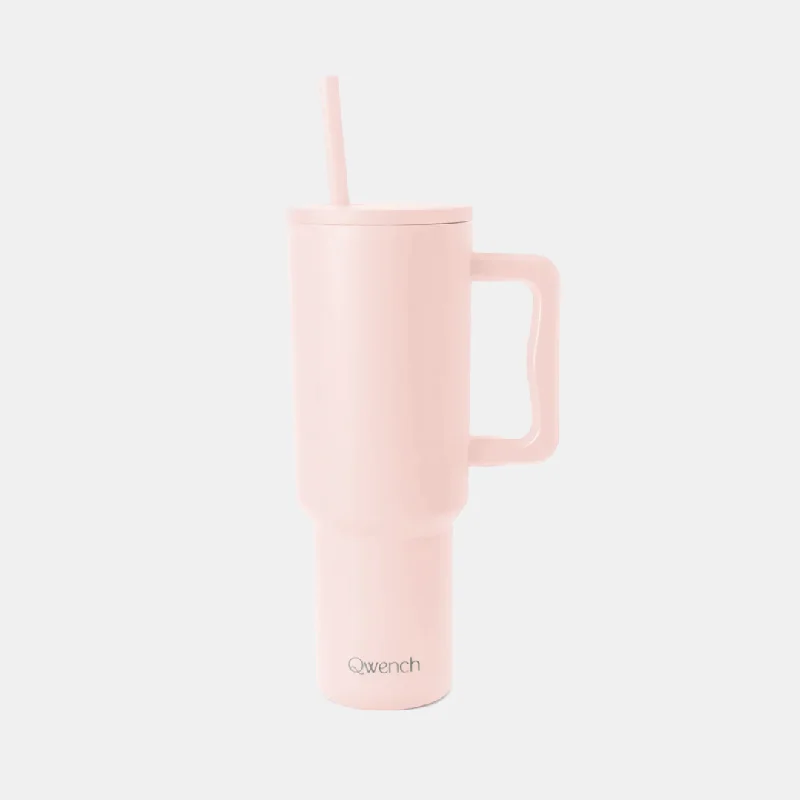 Qwench Premium Insulated Tumbler 40oz w/straw - Ballerina Pink