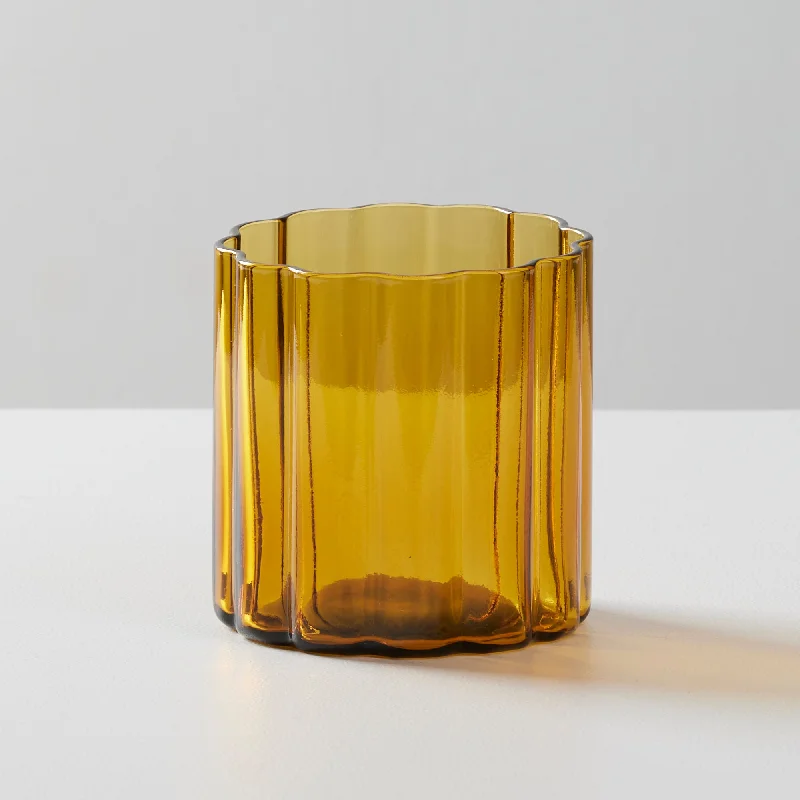 Ripples Tumbler - Short - Light Amber