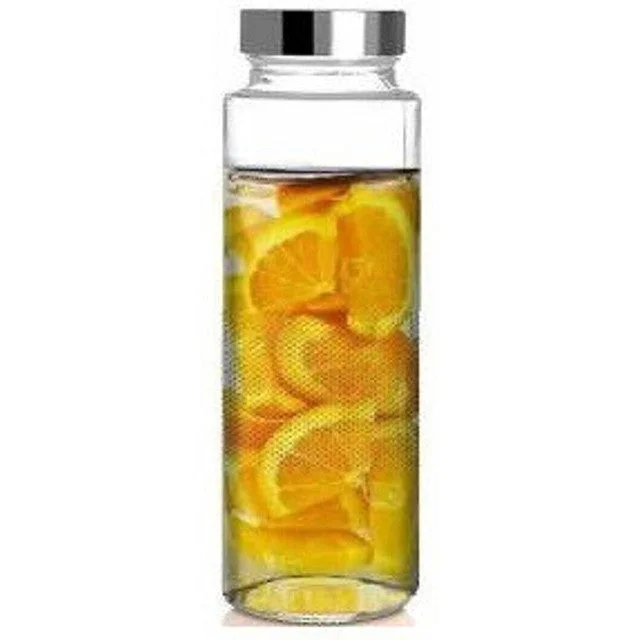 Somil Clear Glass Jar for Efficient Kitchen Storage | 750 ML | 3 x 3 inches