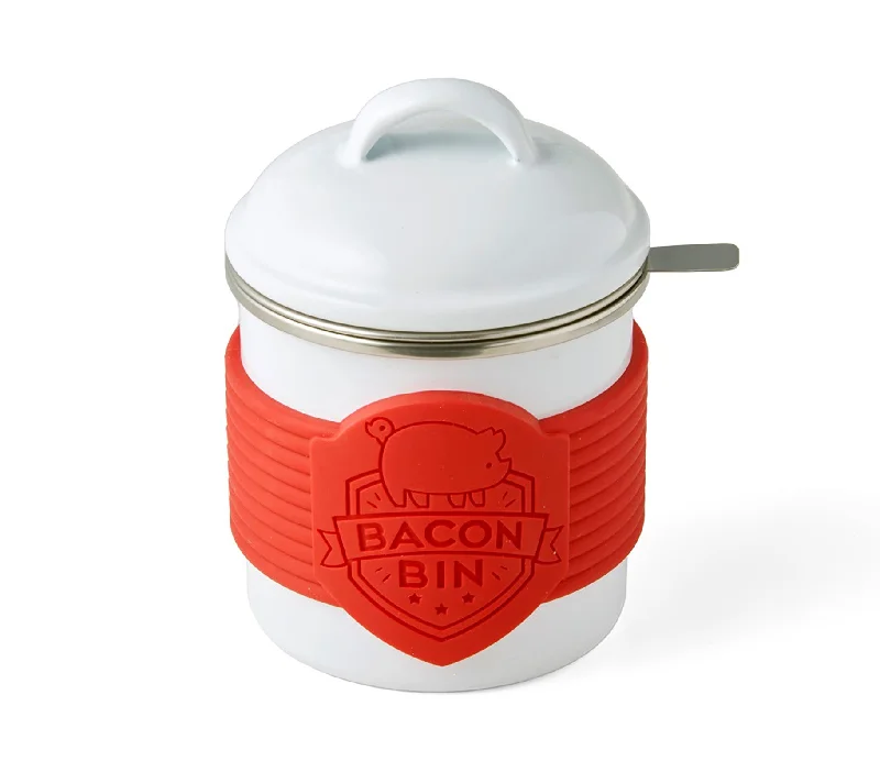 Talisman Designs Enamel Coated Metal Bacon Bin Grease Container, 1 cup, Set of 1