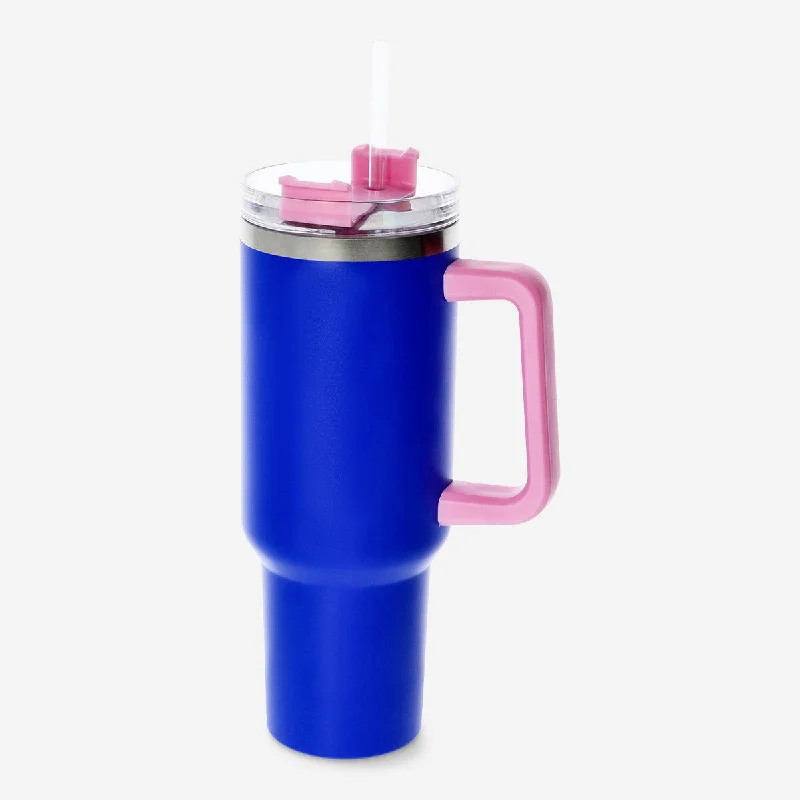 Tumbler with lid and straw. 1.2 L