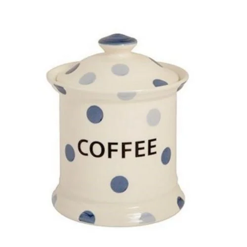 Blue Spot- Storage Jar "Coffee"