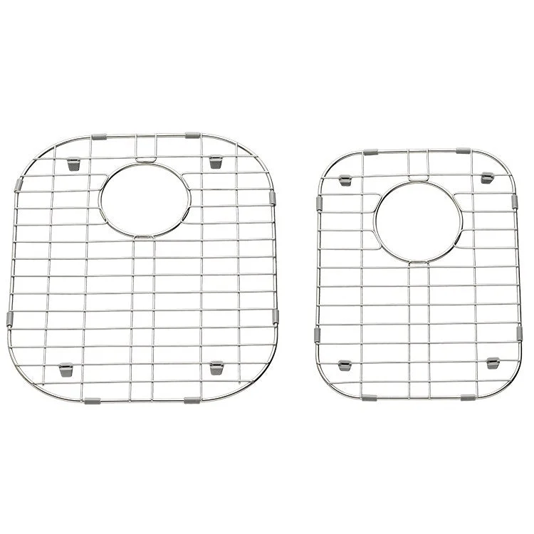 16"x13"/14"x10-1/2" Stainless Steel Bottom Grid Sink Rack 2-Pack