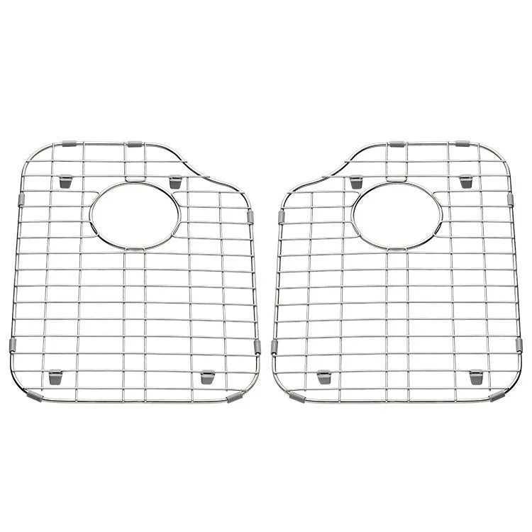 17"x12" Stainless Steel Bottom Grid Sink Rack 2-Pack