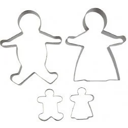 Avanti Gingerbread Family Cookie Cutters 4 Piece Set