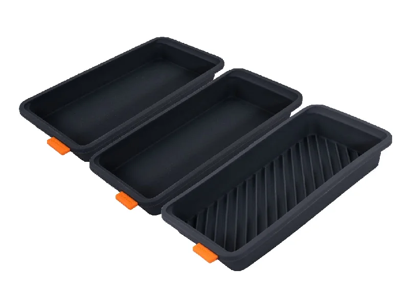 Bakemaster Set Of Three Divider Trays 28x13cm