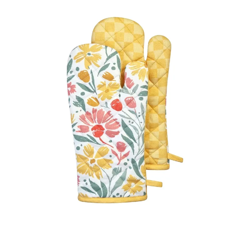 J.Elliot Home Millie Oven Mitt Set of 2 Bubble Gum