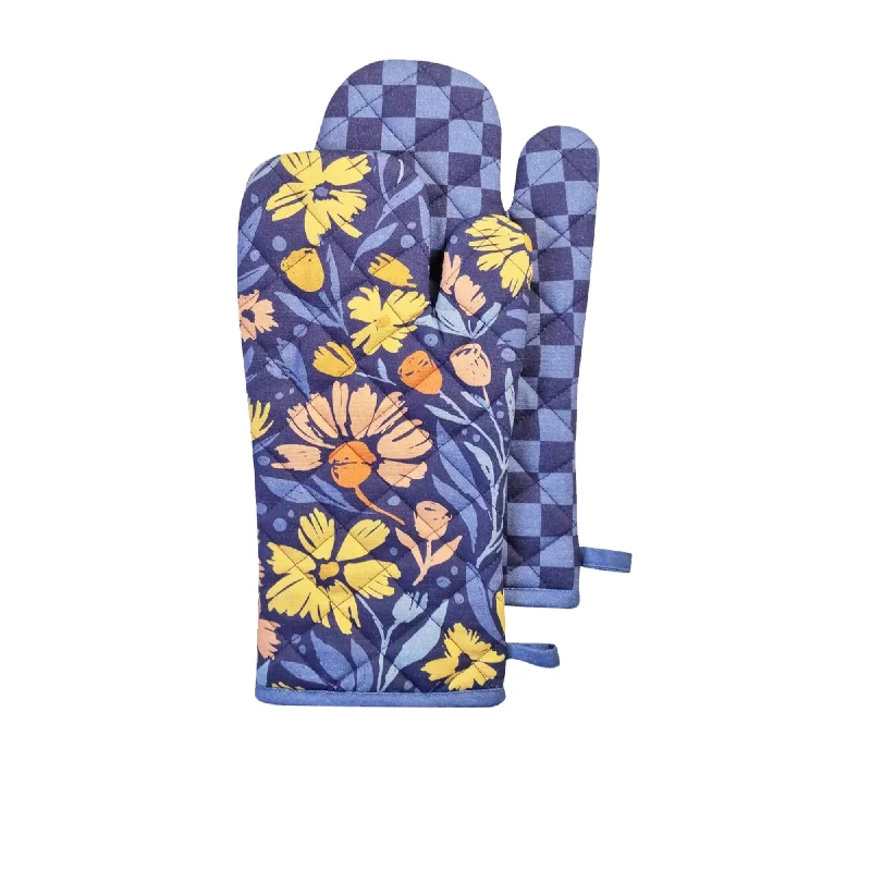 J.Elliot Home Millie Oven Mitt Set of 2 Dusty Blue