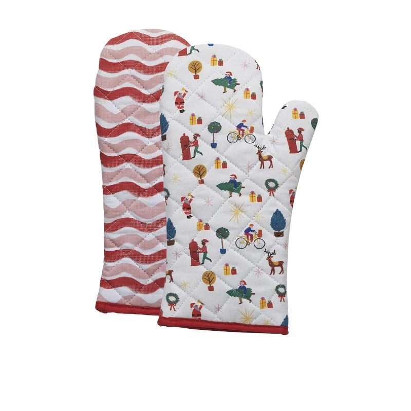 Porto Night Before Oven Mitt Set of 2